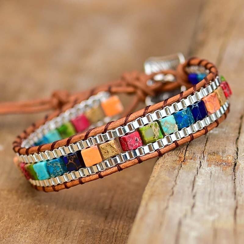 HOGE VIBRATIE NATUURLIJKE EDELSTEEN ARMBAND