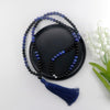 MINDFUL LAPIS LAZULI & ZWARTE AGAAT MALA KETTING