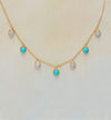 GOED LEVEN AGAAT & TURQUOISE KETTING