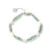 LUCKY HARMONY GROENE JADE & ZOETWATERPAREL ARMBAND