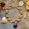 LIEFDE & INTUÏTIE LAPIS LAZULI GOUDEN KETTING ARMBAND