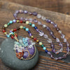 7 CHAKRA MALA HANGER NATUURSTEEN KETTING