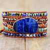 BLAUWE OCEAAN LAPIS LAZULI WIKKELARMBAND