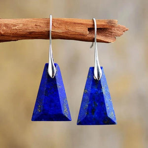 GEOMETRISCHE EDELSTEEN DESIGNER OORBELLEN
