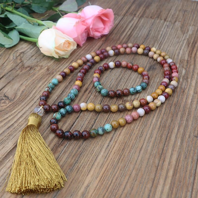 MOOKAITE AARDENDE MALA + ARMBAND SET