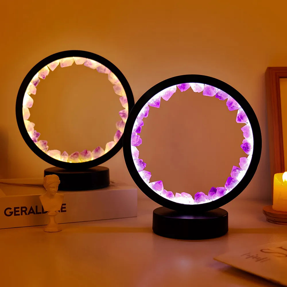 Heilige Gloed Natuurlijke Edelsteen LED Lampen