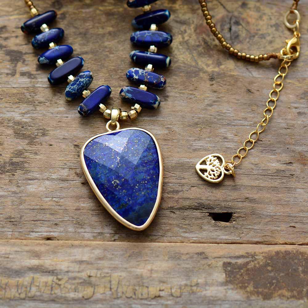 CHARMANTE BOHEEMSE LAPIS HANGER KETTING