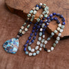 IMPERIAL BLAUW BESCHERMENDE MALA KETTING