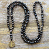 GODDELIJK BESCHERMDE ZWARTE ONYX EN JASPIS KETTING