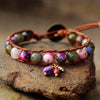 BOHO HELENDE EDELSTEEN ARMBAND