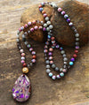 MULTICOLOR DROP MALA HALSKRAAG