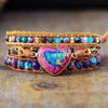 ROMANTISCHE PAARSE PASSIE WIKKELARMBAND