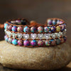 BOHEMIAN JASPIS MINI HEARTS ARMBAND