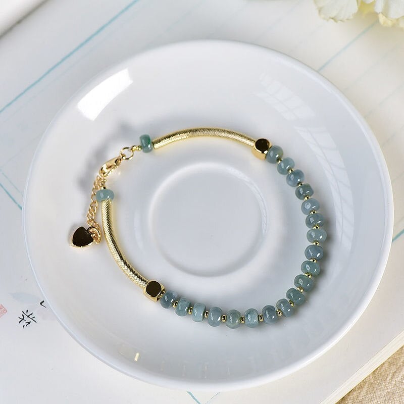 ELEGANTE HALFSTIJVE JADE ARMBAND