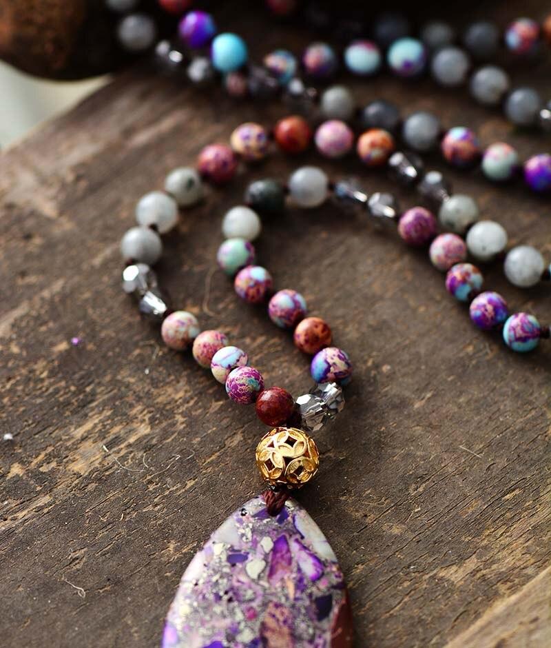 MULTICOLOR DROP MALA HALSKRAAG