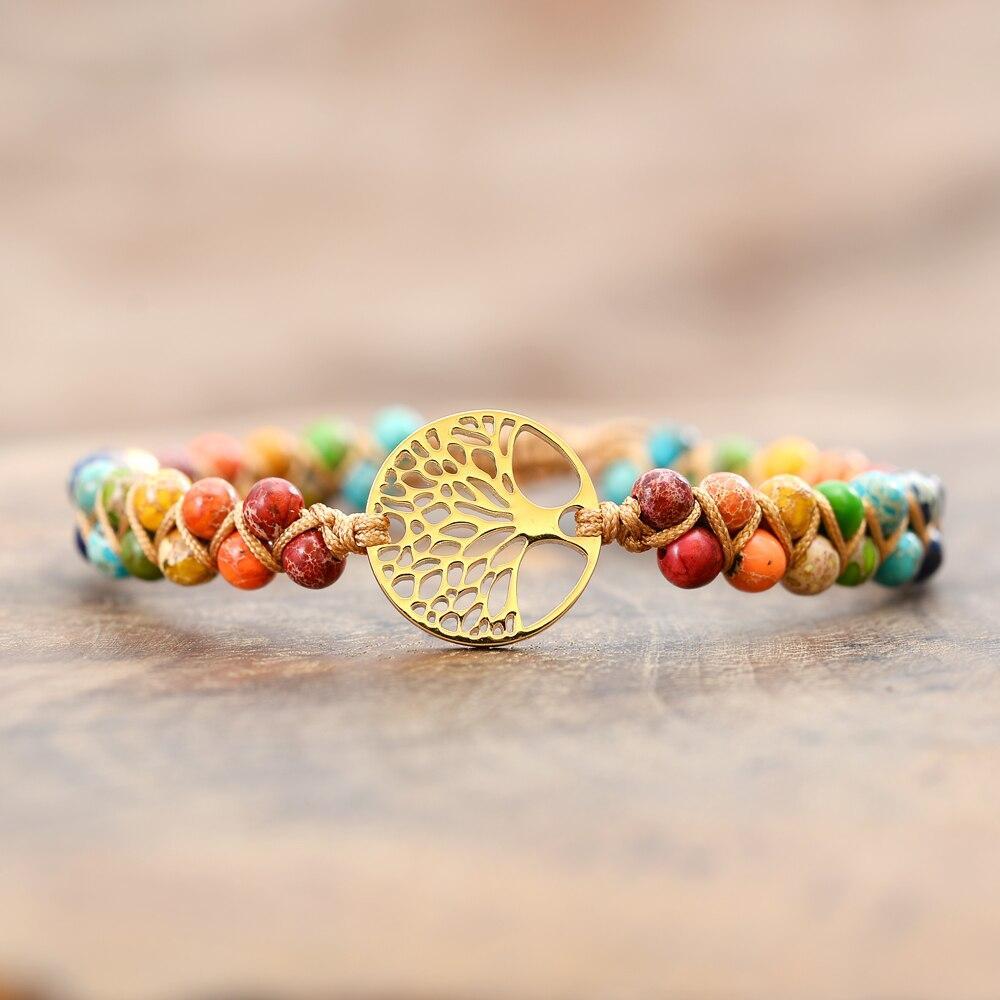 CHAKRA UITLIJNER LEVENSBOOM ARMBAND