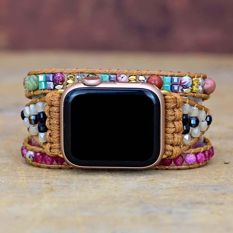 "A SPRINKLE OF COLORS" APPLE WATCH BANDJE MET EDELSTENEN