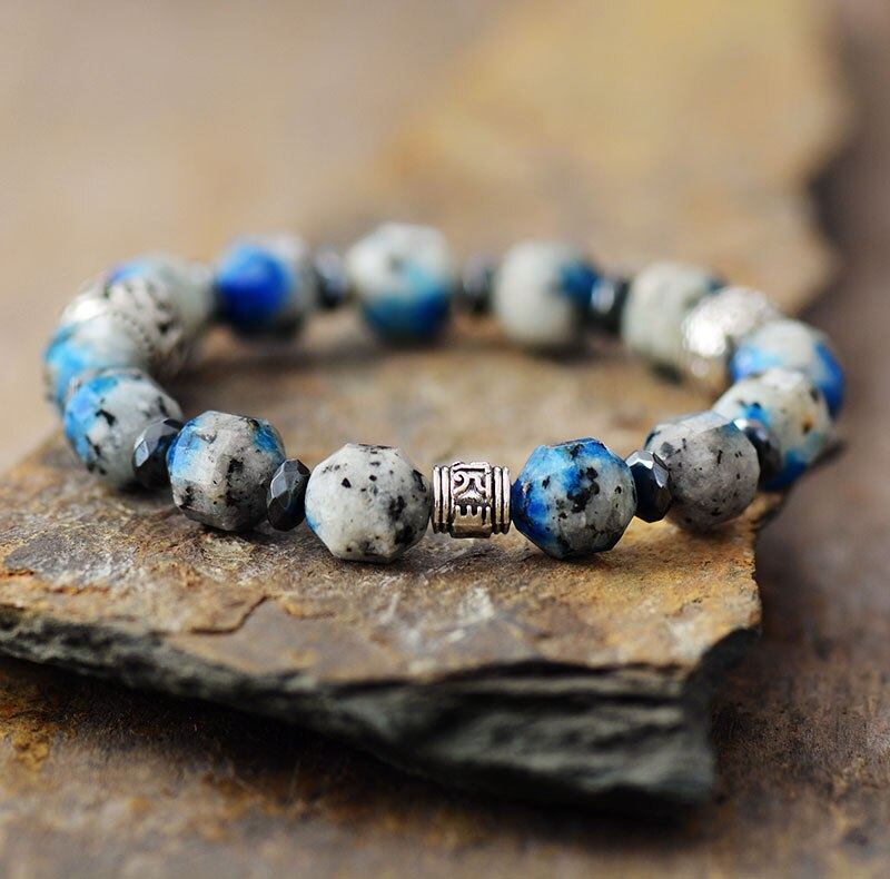 SPIRITUEEL VERZACHTENDE BLAUWE JASPIS ARMBAND