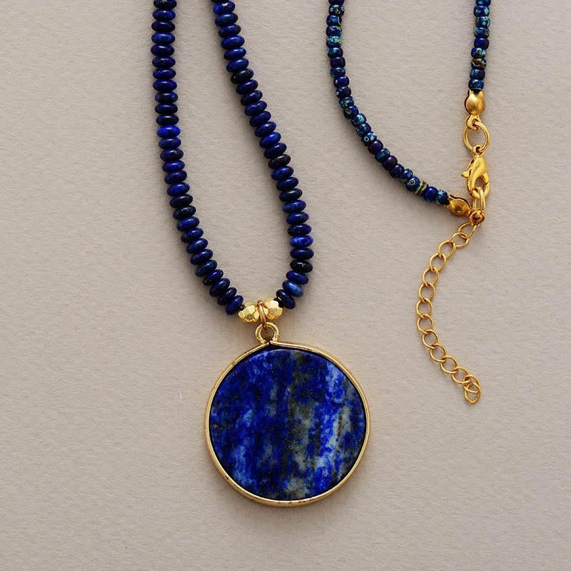 SCHITTERENDE RONDE LAPIS KETTING