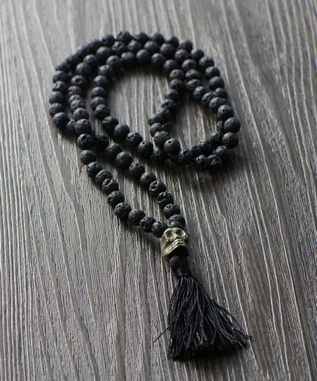 VURIGE LOT LAVA STEEN EN PYRIET MALA KETTING