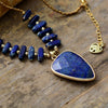 CHARMANTE BOHEEMSE LAPIS HANGER KETTING