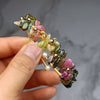 GOUDEN ARMBAND MET PARELS EN TOERMALIJN