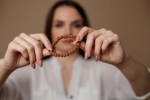 KRACHTIGE RUDRAKSHA JAPA MALA MEDITATIE KETTING