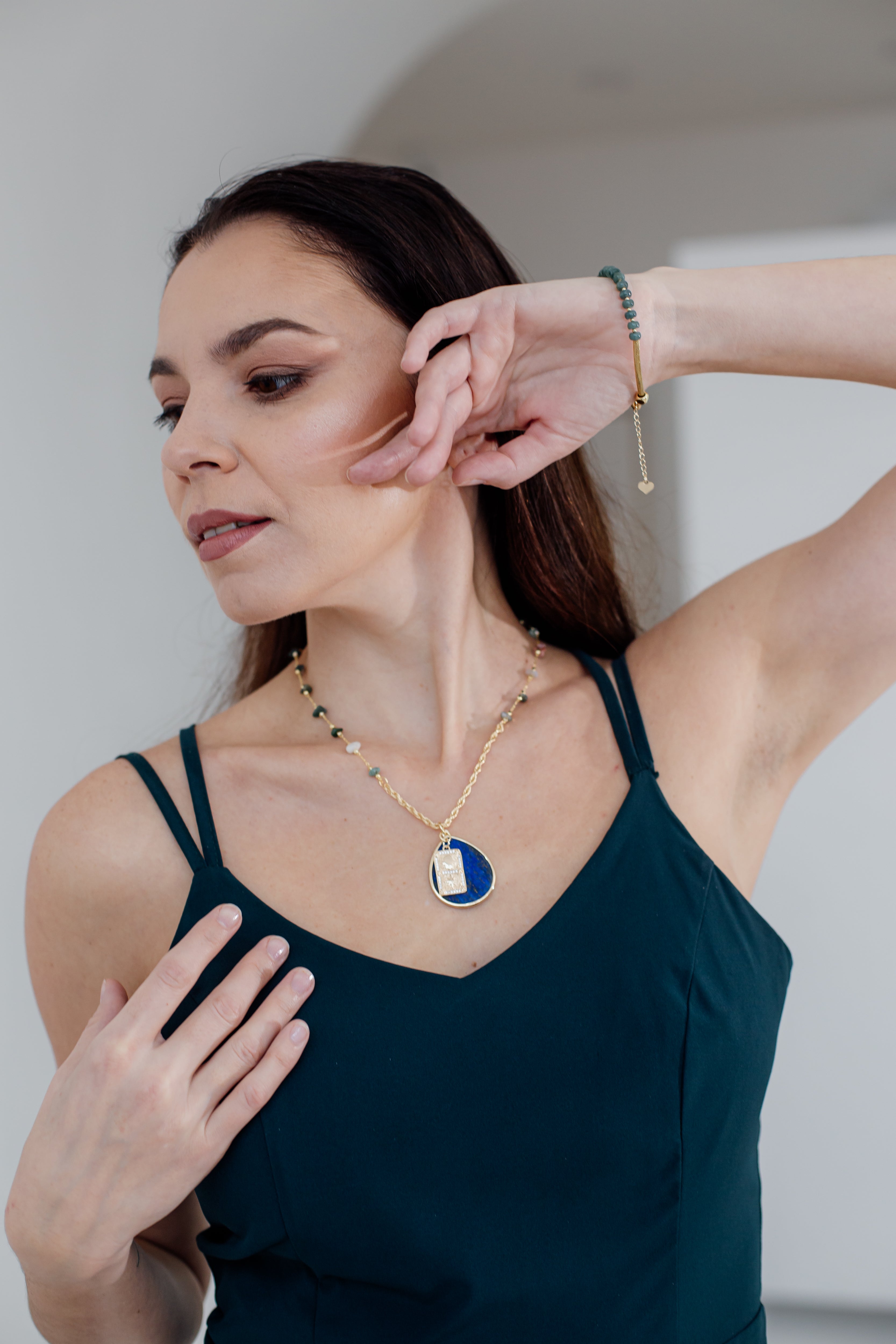 HAMSA BESCHERMENDE LAPIS KETTING