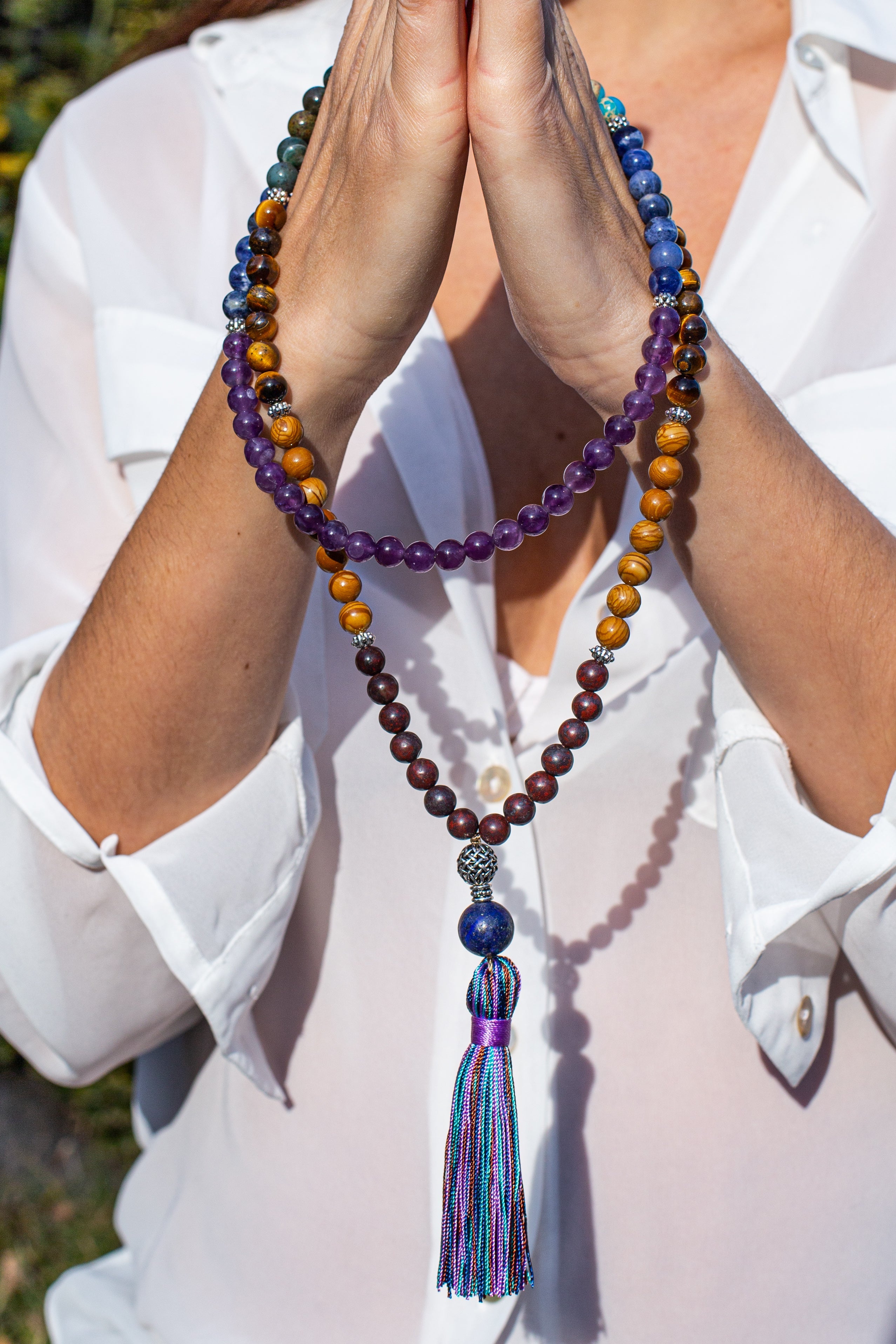 108 KRALEN SPIRITUELE VERLICHTING MALA KETTING