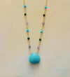 RAVISHING KRACHT JASPIS & TURQUOISE HANGER KETTING