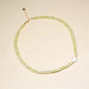 Glinsterende Overvloed Lemon Jade & Parel Ketting